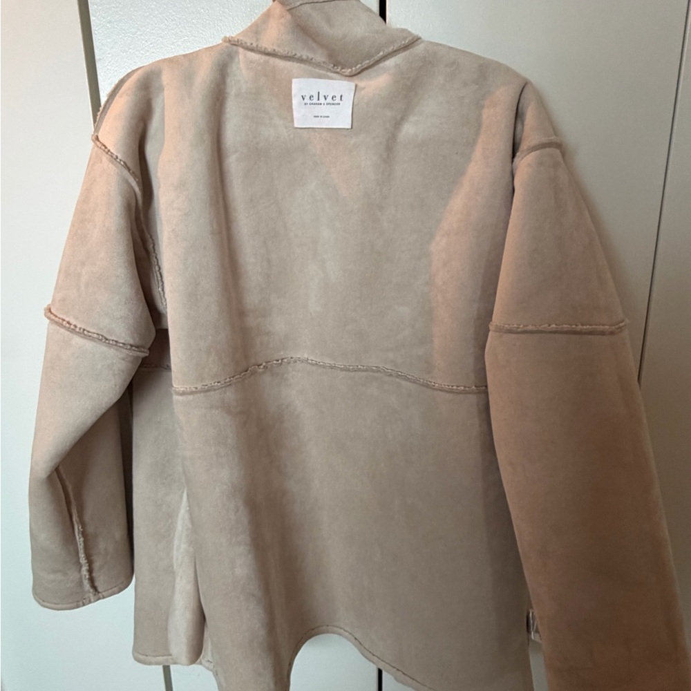 Velvet brand Reversible Cream Button-Up Jacket - Picture 4 of 4